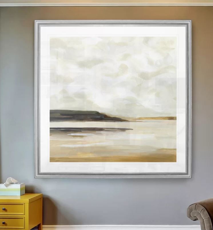 Cloudy Coast I Painting on Canvas thumbnail 3