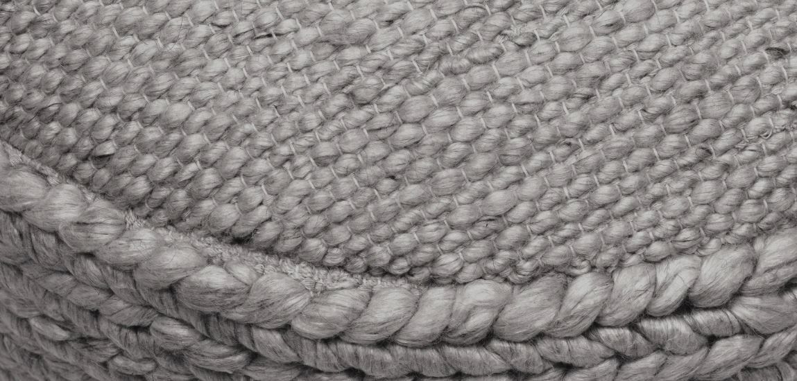 Hira Metal Gray 30" Ottoman thumbnail 2