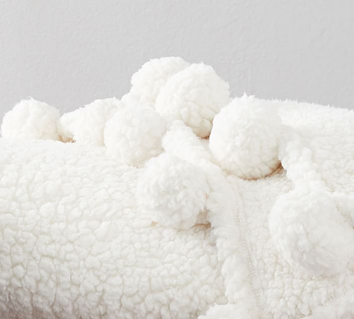 Cozy Pom Pom Sherpa Throw thumbnail 2