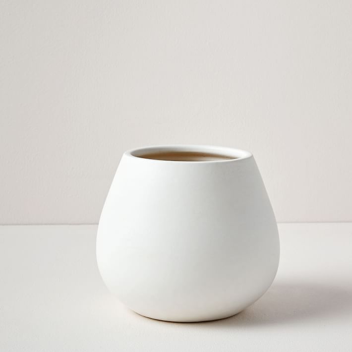 Pure White Ceramic Planter, Extra Small thumbnail 2