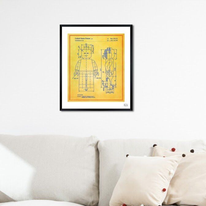 Lego Toy Figure 1979 Framed Graphic Art thumbnail 2
