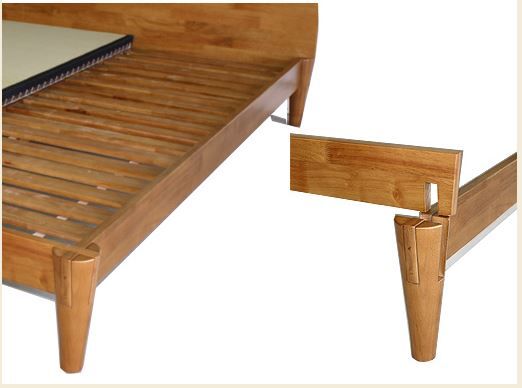 Ensui Platform Bed Frame Honey Oak thumbnail 3
