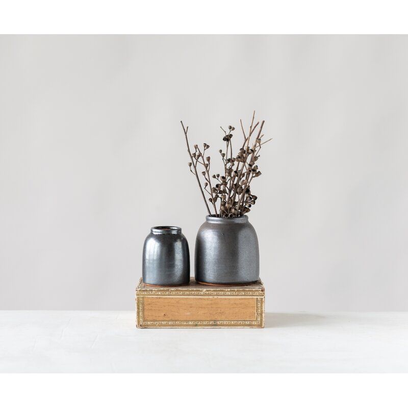 Kena Black Terracotta Table Vase_2 thumbnail 3