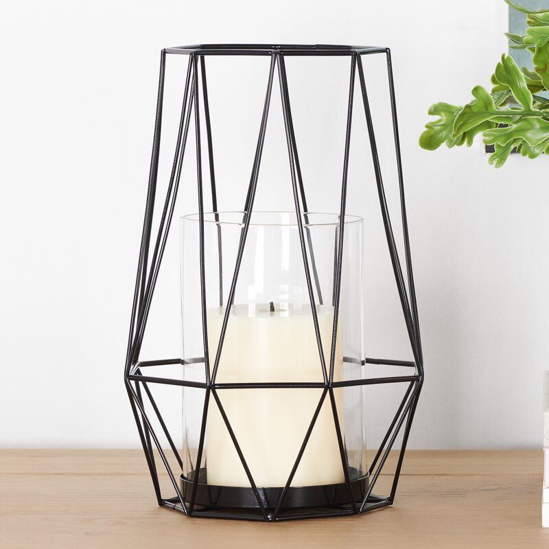 Diamond Deco Metal Candle Hurricane thumbnail 2