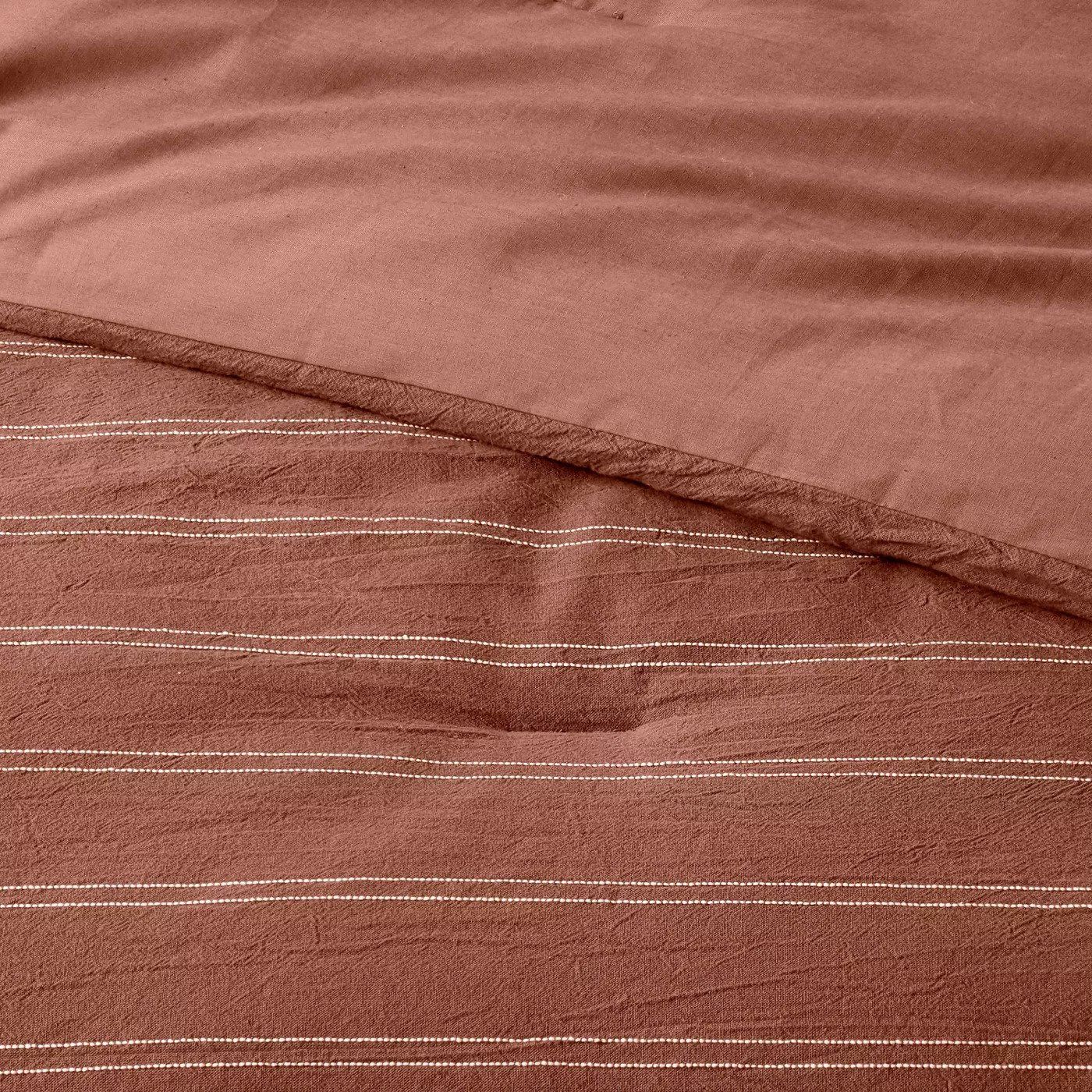 Simple Woven Stripe Comforter Set fullqueen thumbnail 3