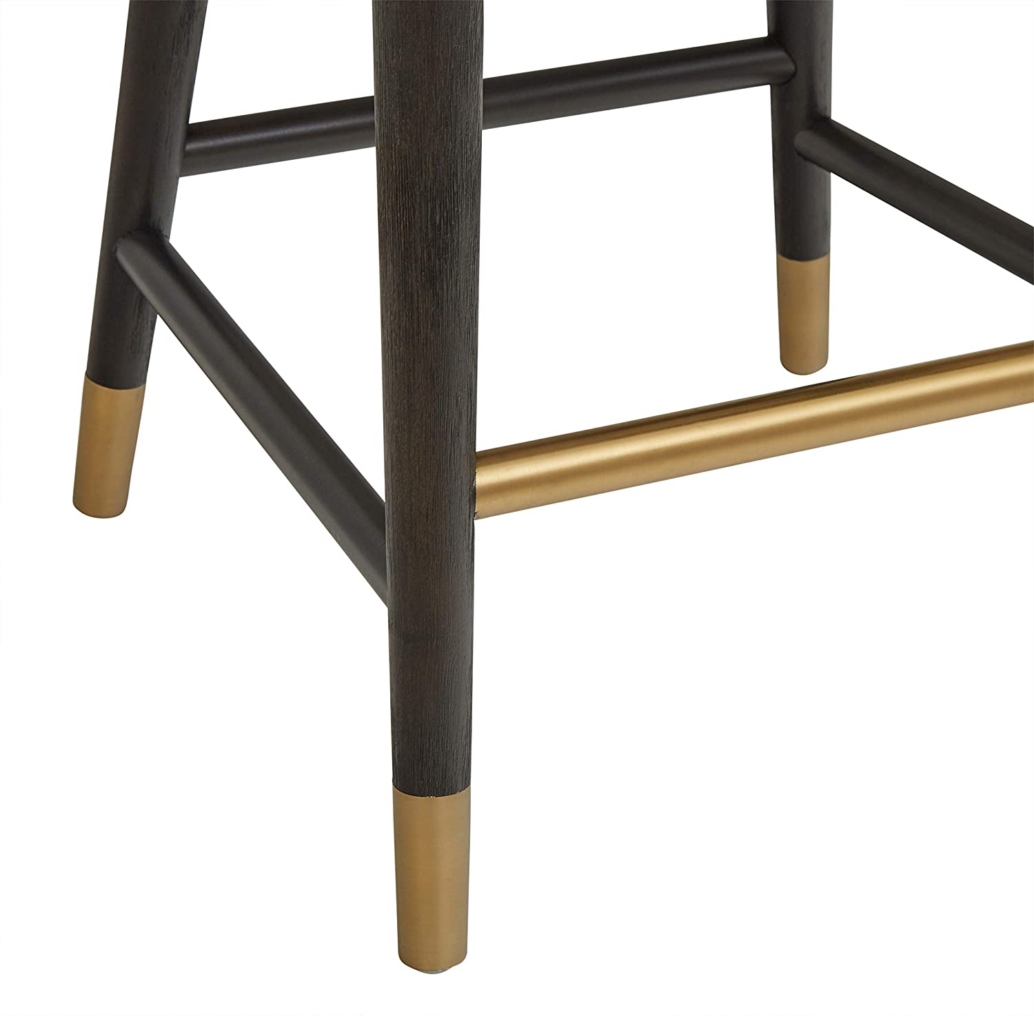Rivet Whit Contemporary Upholstered Bar Stool thumbnail 4