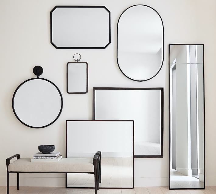 Boundary Bronze Frame Octagon Wall Mirror thumbnail 2