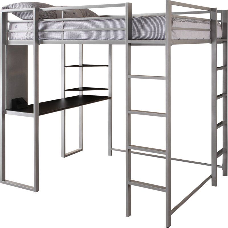 Aime Loft Bed with Bookcase thumbnail 2