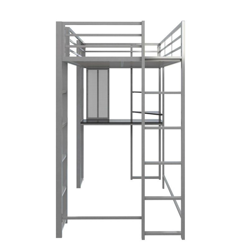 Aime Loft Bed with Bookcase thumbnail 3