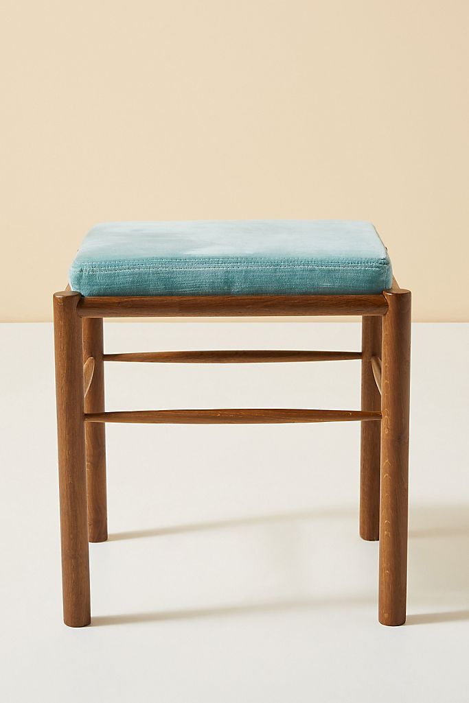 Velvet Bernadette Vanity Stool thumbnail 2