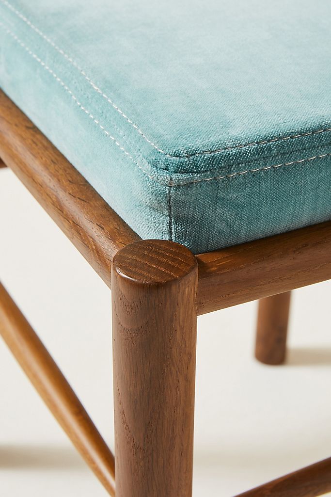 Velvet Bernadette Vanity Stool thumbnail 3