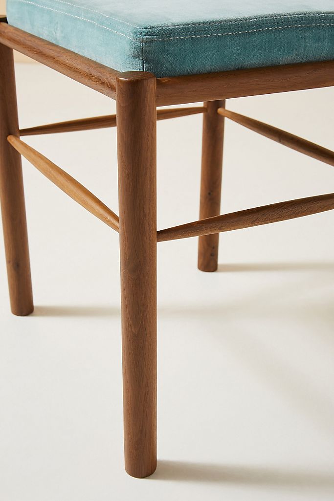 Velvet Bernadette Vanity Stool thumbnail 4