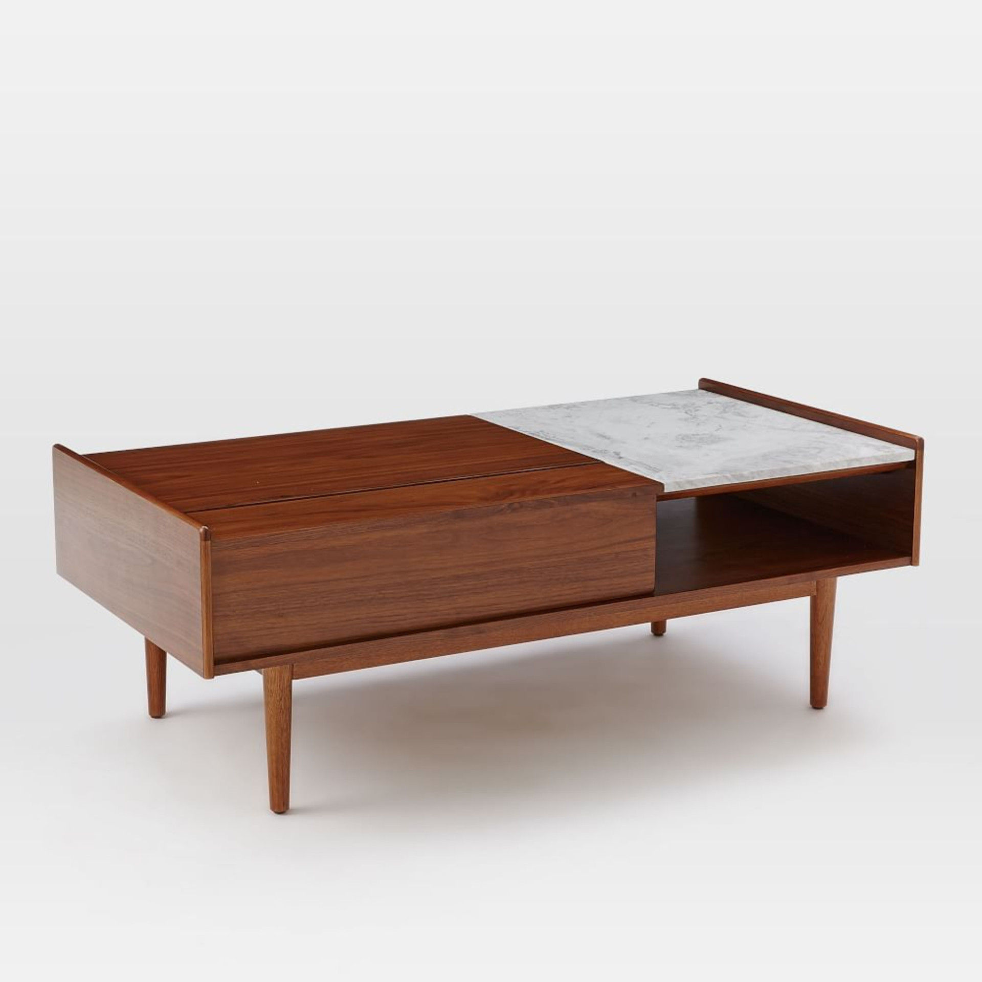 Mid Century Pop Up Storage Coffee Table thumbnail 2