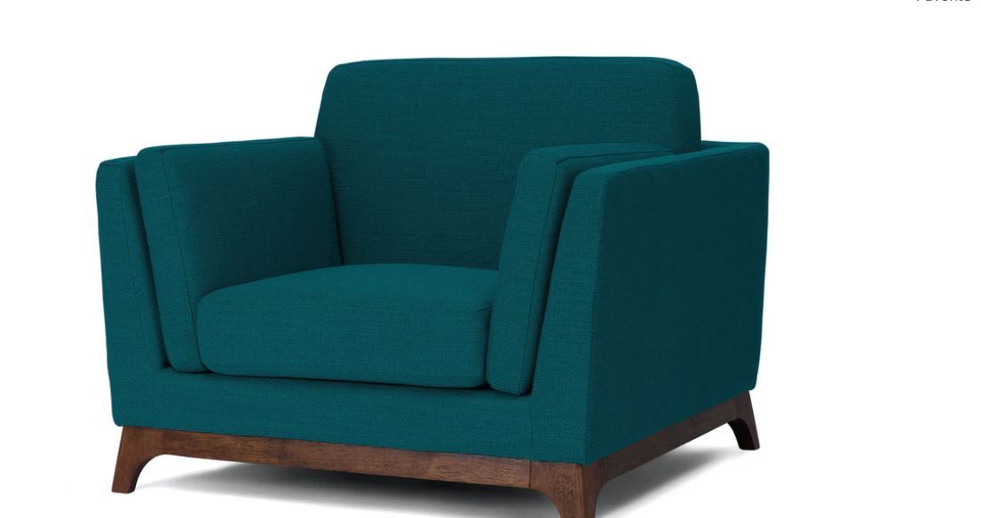 Ceni Lagoon Blue Armchair thumbnail 3