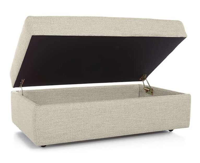 Lounge II Storage Ottoman with Casters thumbnail 2