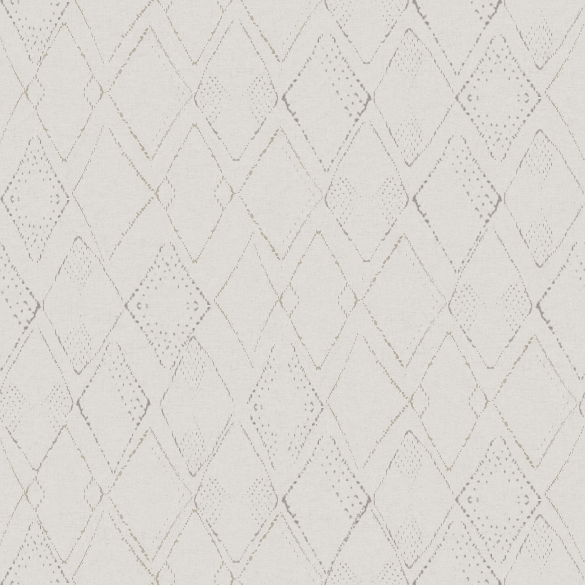 Cotton Canvas Hand Drawn Diamond Curtains thumbnail 6