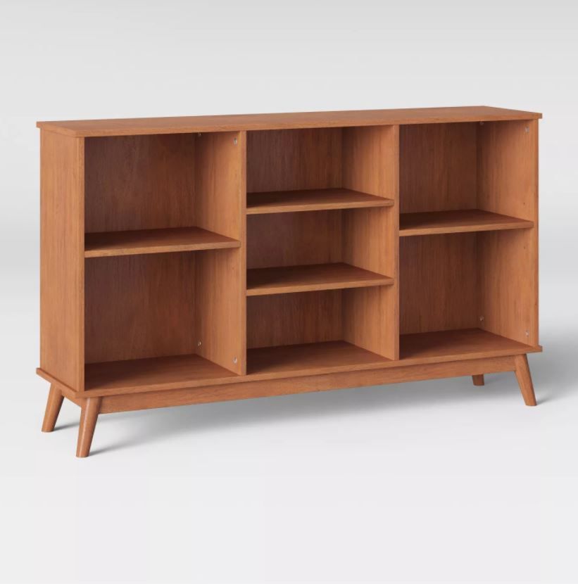 Amherst Mid Century Modern Horizontal Bookcase thumbnail 2