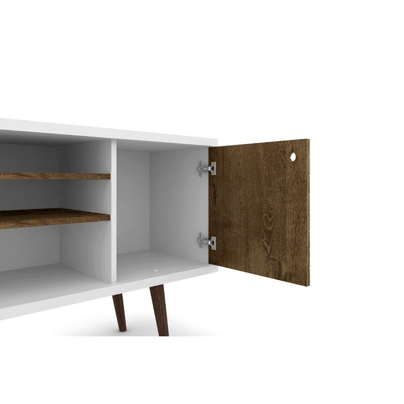 White Rustic Brown Galilea TV Stand thumbnail 3
