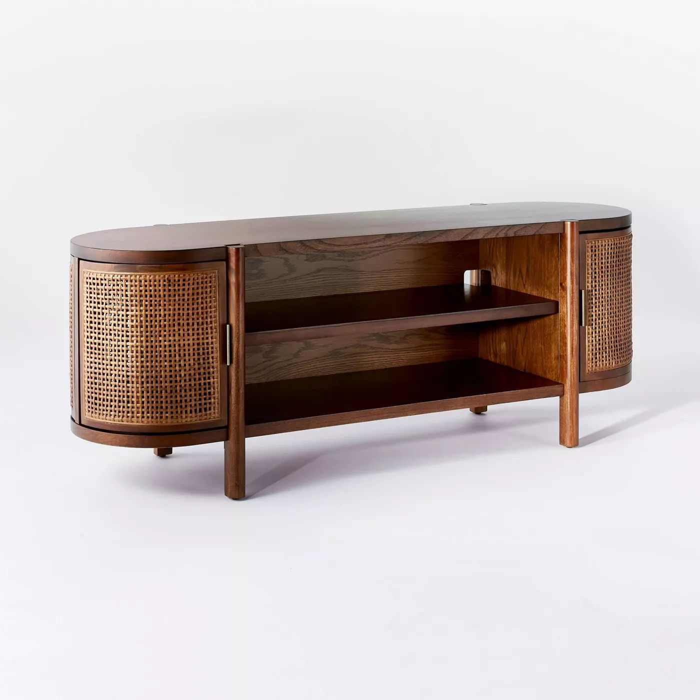 Portola Hills Caned Door TV Stand  thumbnail 2