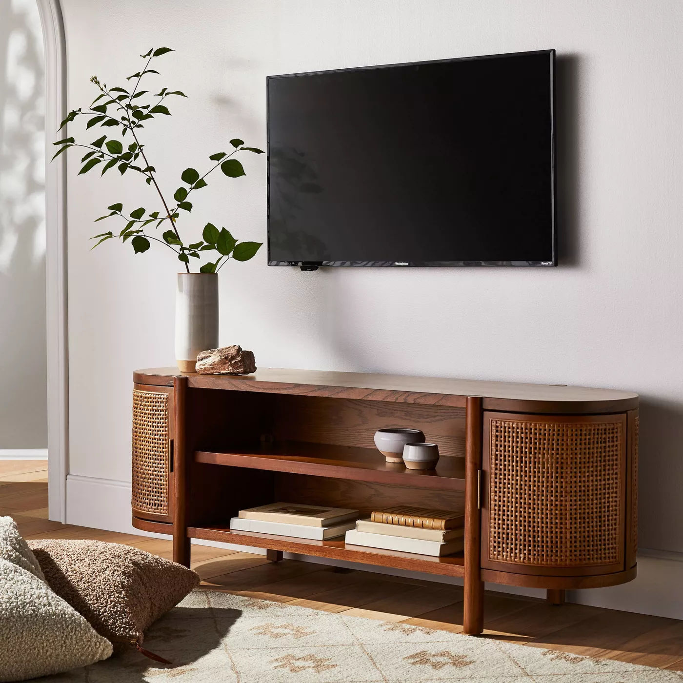 Portola Hills Caned Door TV Stand  thumbnail 5