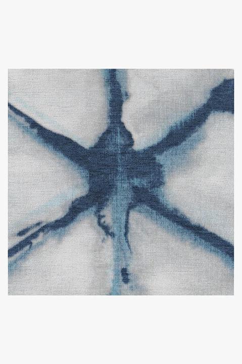 Diamond Shibori Indigo Rug-5'x7' thumbnail 2