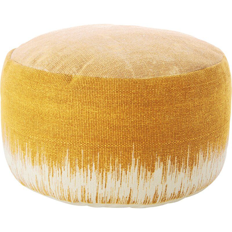 Mika 20 Round Abstract Pouf Ottoman thumbnail 2