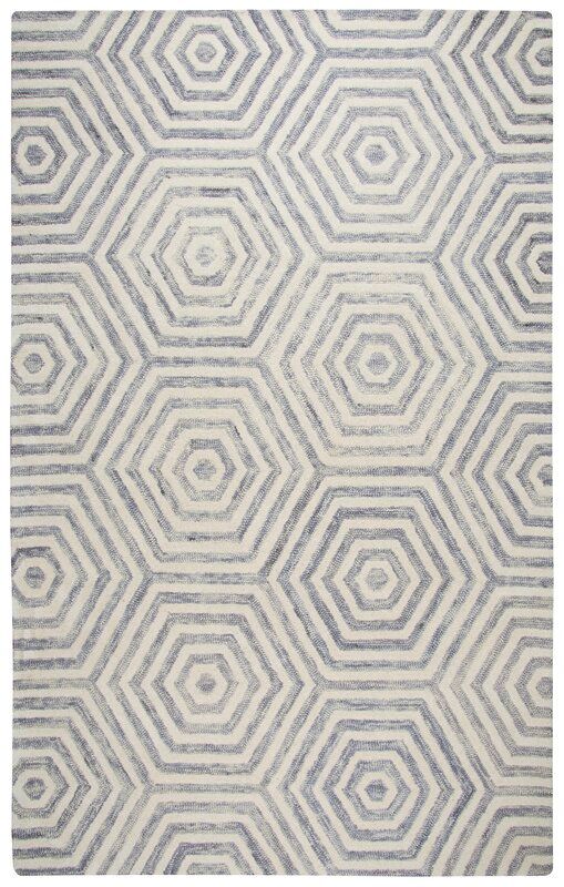 Clair Geometric Handmade Ivory Area Rug thumbnail 2