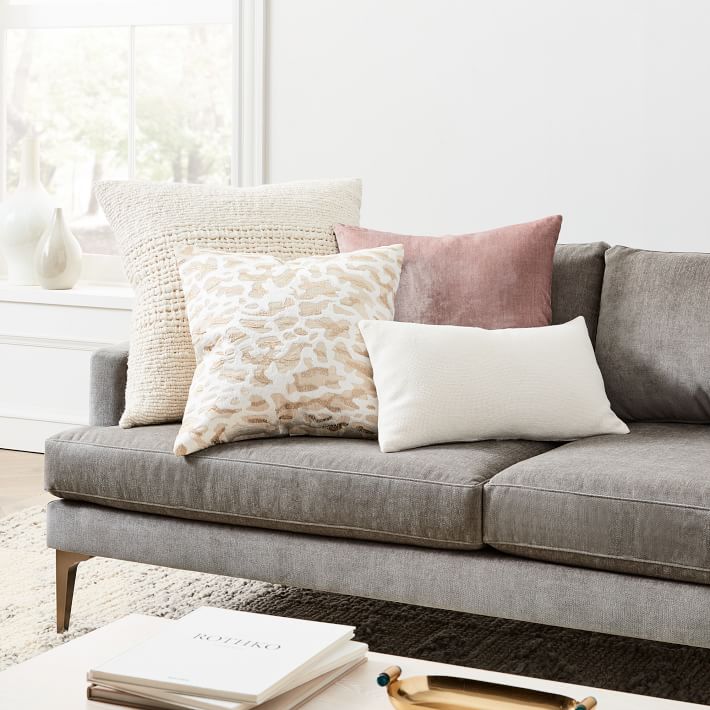 Dusty Blush and Gold Pillow  thumbnail 2