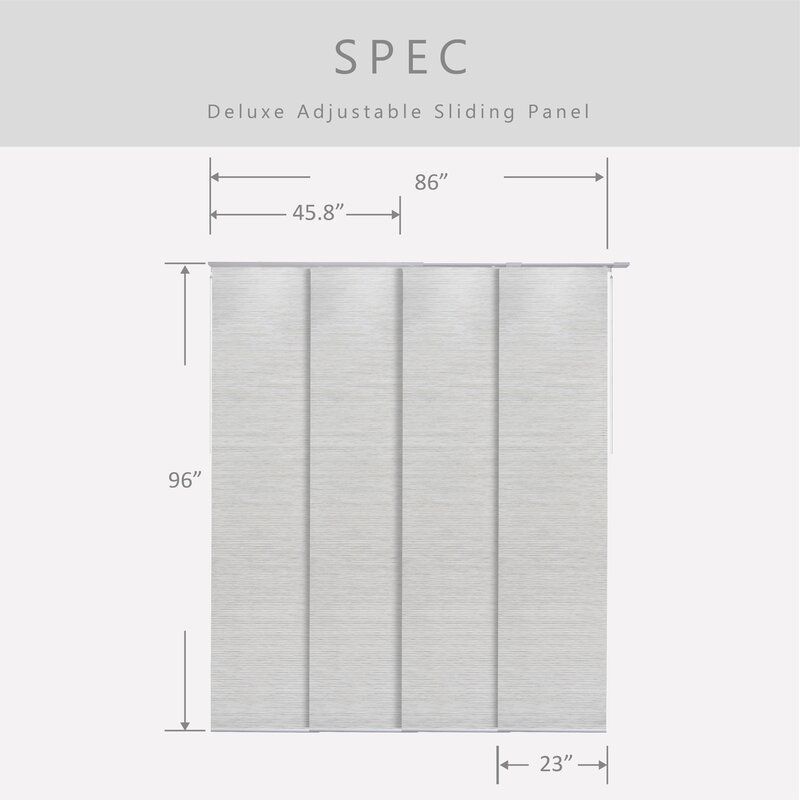 Deluxe Adjustable Sliding Room Darkening Vertical Blind thumbnail 2