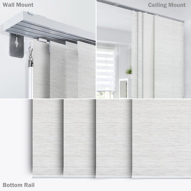 Deluxe Adjustable Sliding Room Darkening Vertical Blind thumbnail 4