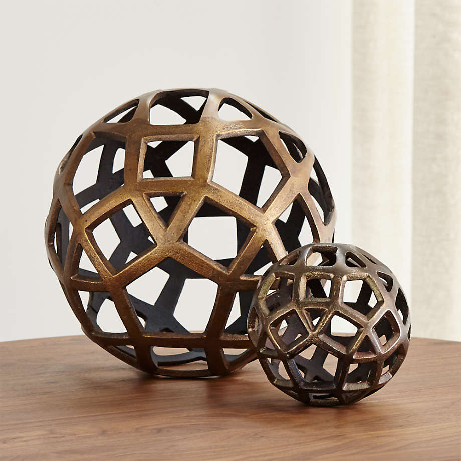 Geo Small Decorative Metal Ball thumbnail 2