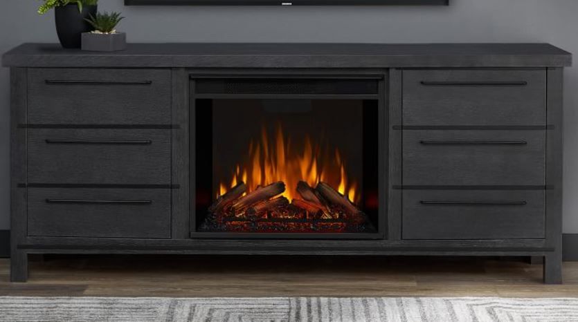 Real Flame Parsons Electric Fireplace Media Cabinet thumbnail 2