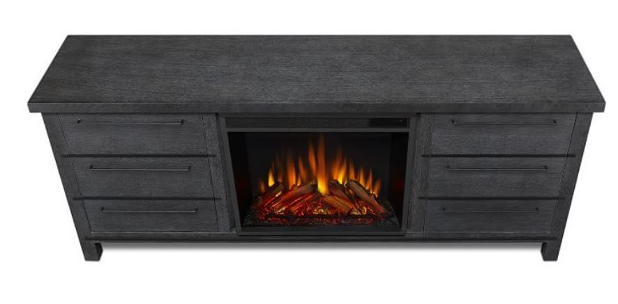Real Flame Parsons Electric Fireplace Media Cabinet thumbnail 3