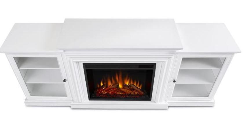 Harold Electric Fireplace Media Cabinet thumbnail 2