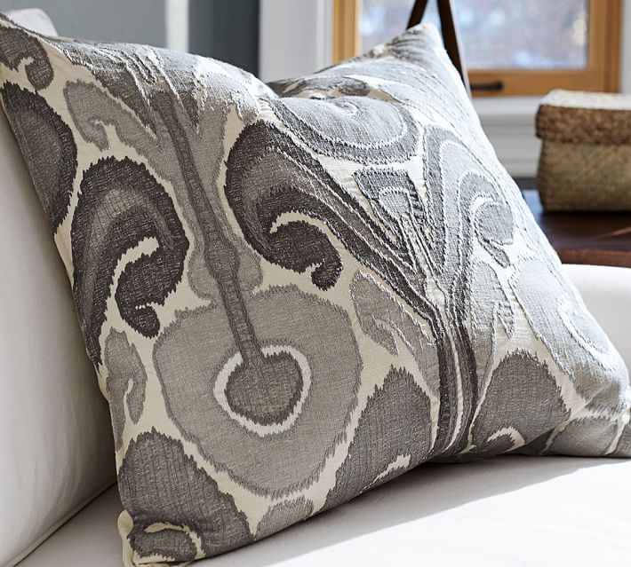 Kenmare Ikat Embroidered Pillow Covers no insert thumbnail 2