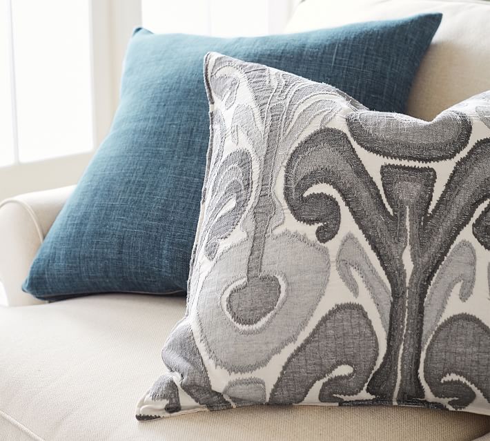 Kenmare Ikat Embroidered Pillow Covers no insert thumbnail 3