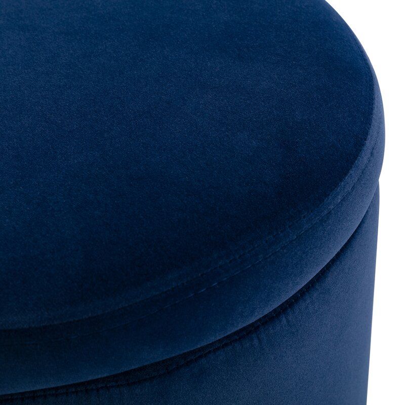 Andromedae 15.4 Velvet Round Storage Ottoman thumbnail 4