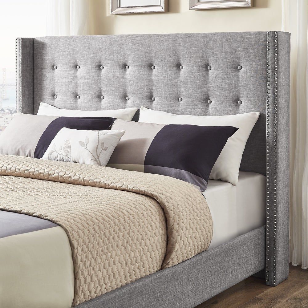 Customer King Bed Melina Tufted Wingback  thumbnail 2