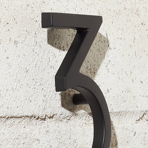 MATTE BLACK HOUSE NUMBERS thumbnail 2