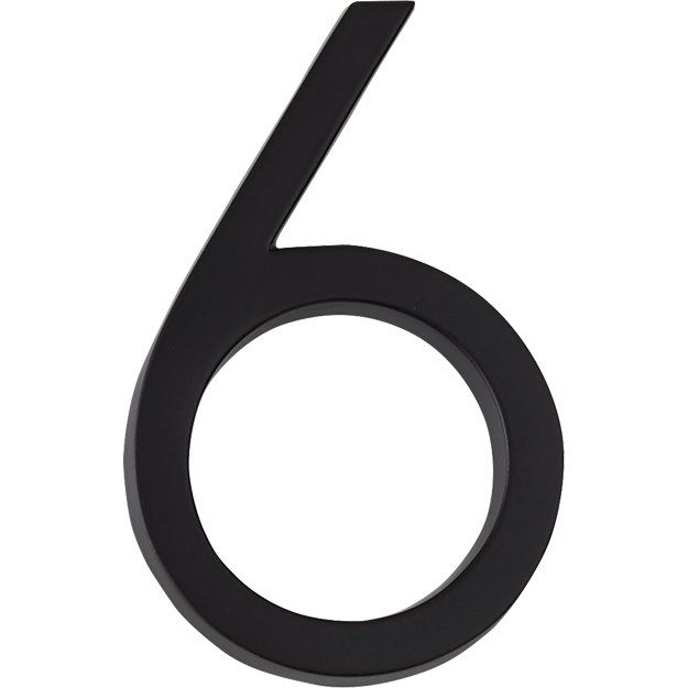 MATTE BLACK HOUSE NUMBERS thumbnail 3
