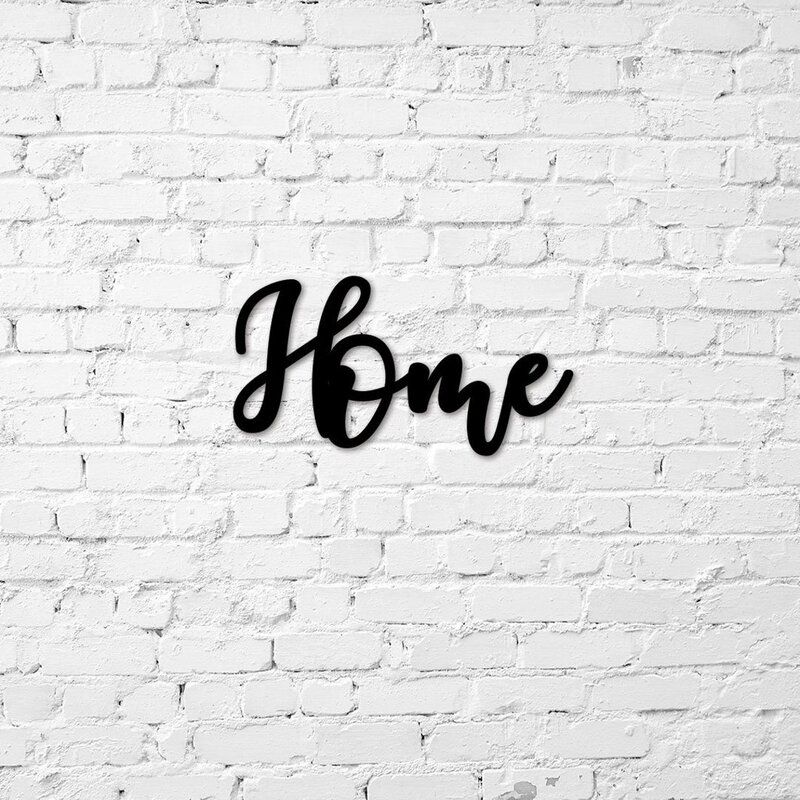 Cursive Word Home Sign Wall Décor thumbnail 2
