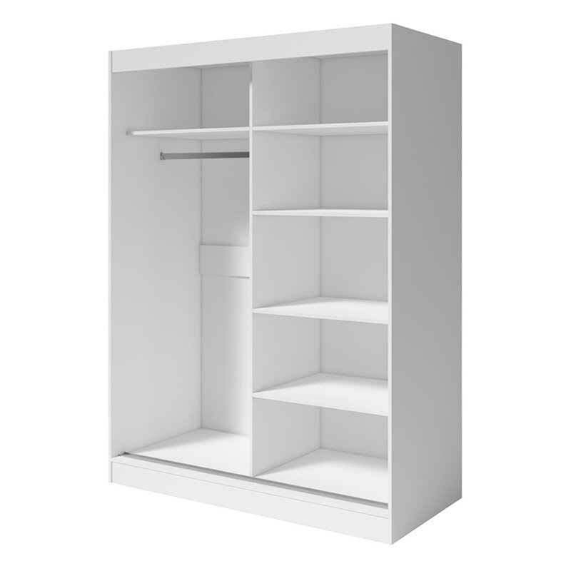Aria Neillsville 2 Door Modern High Gloss Armoire thumbnail 3