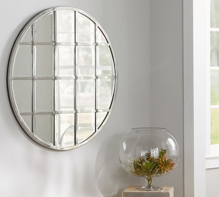 Eagan Multipanel Round Wall Mirror thumbnail 3
