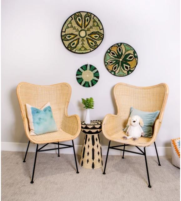 Ivy Fleur Plate Woven Wall Art Plate thumbnail 2