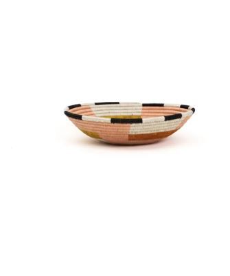 Dusty Peach Geo Round Basket thumbnail 3