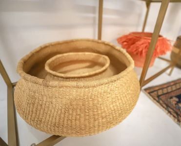 Large Belly Grass Basket thumbnail 3