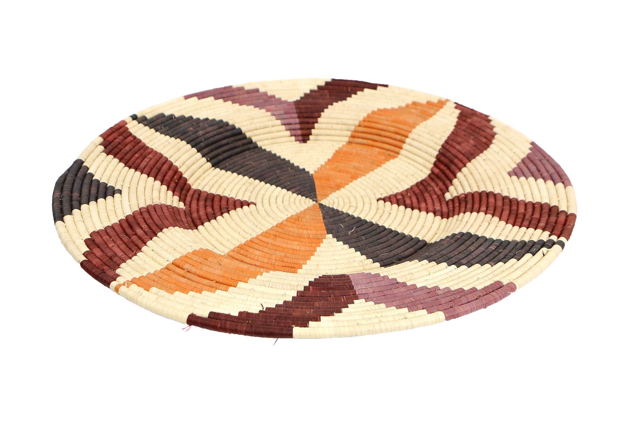 Jumbo Merlot Annette Woven Wall Art Plate thumbnail 2