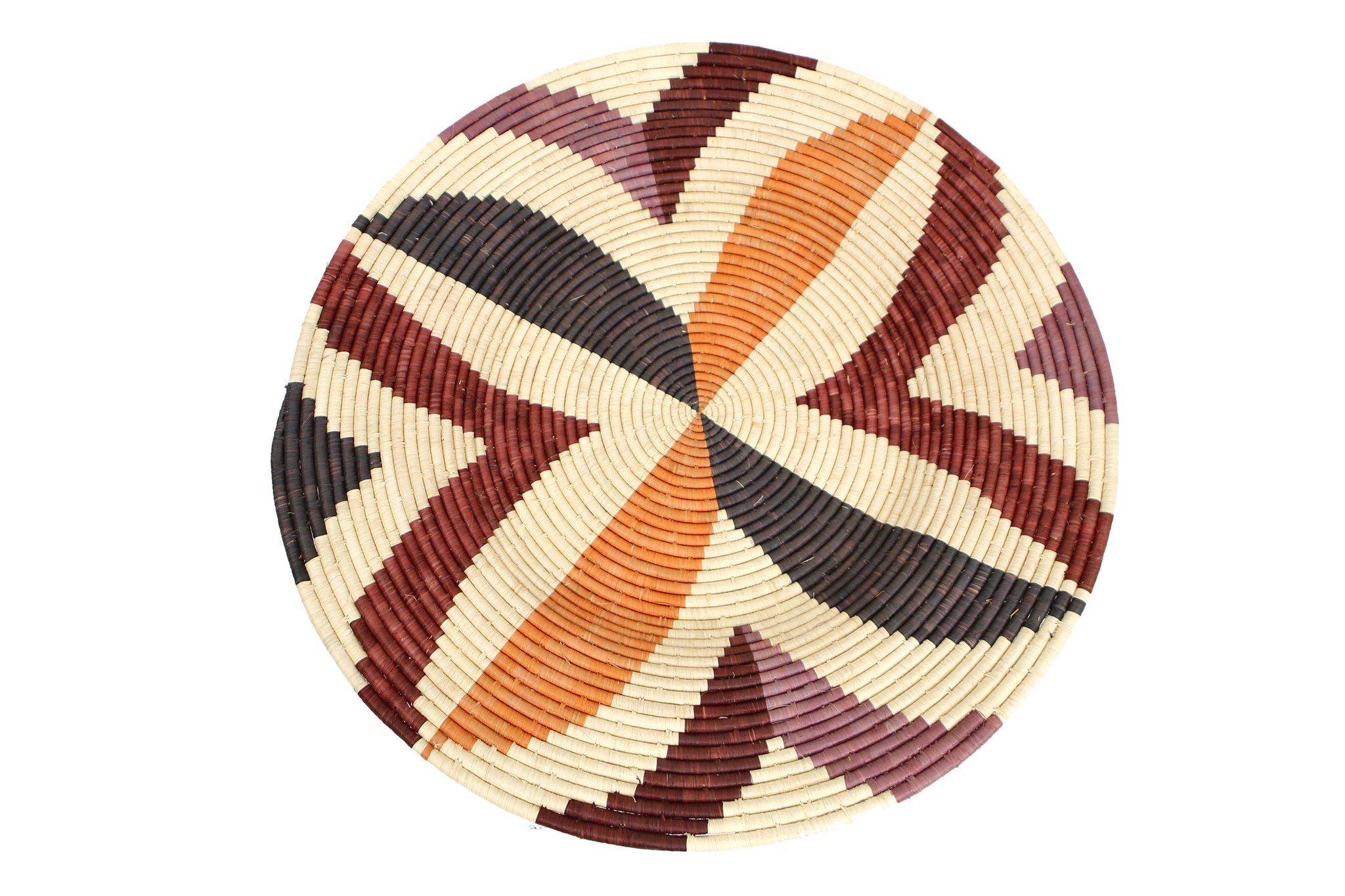 Jumbo Merlot Annette Woven Wall Art Plate thumbnail 3