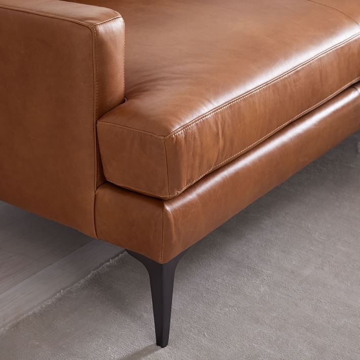Andes Leather Chaise Sectional thumbnail 4