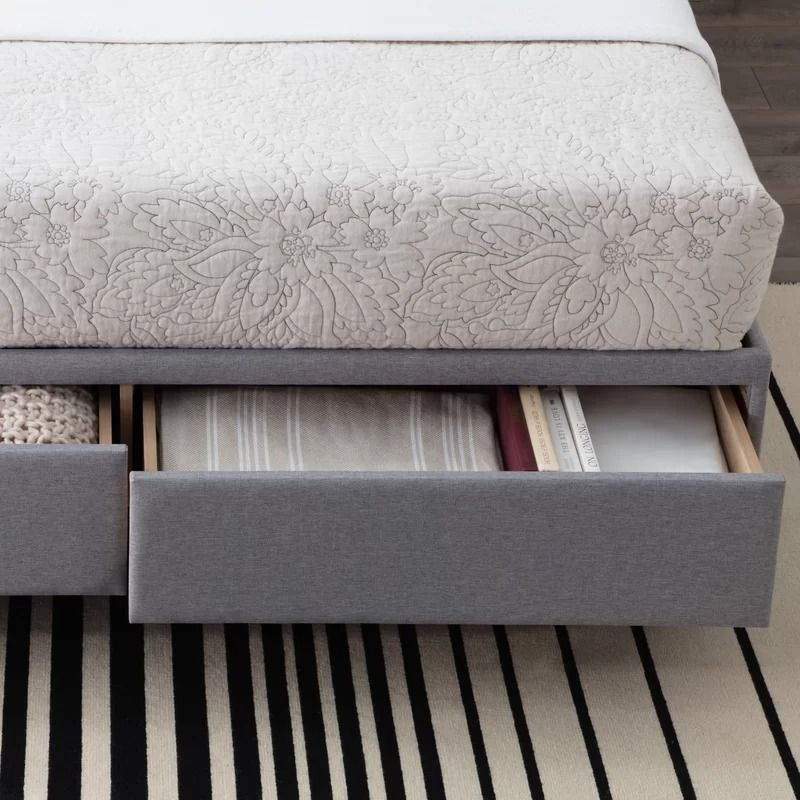 Gabouray Anna Upholstered Storage Platform Bed-King thumbnail 3